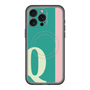 スリムプロテクションプレミアムケース with MagSafe［ オリジナル - initial color line - Q green ］