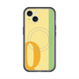 スリムプロテクションプレミアムケース with MagSafe［ オリジナル - initial color line - Q yellow ］
