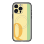 スリムプロテクションプレミアムケース with MagSafe［ オリジナル - initial color line - Q yellow ］