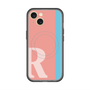 スリムプロテクションプレミアムケース with MagSafe［ オリジナル - initial color line - R pink ］