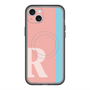 スリムプロテクションプレミアムケース with MagSafe［ オリジナル - initial color line - R pink ］