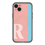スリムプロテクションプレミアムケース with MagSafe［ オリジナル - initial color line - R pink ］