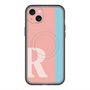 スリムプロテクションプレミアムケース with MagSafe［ オリジナル - initial color line - R pink ］