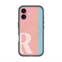 スリムプロテクションプレミアムケース with MagSafe［ オリジナル - initial color line - R pink ］