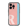 スリムプロテクションプレミアムケース with MagSafe［ オリジナル - initial color line - R pink ］