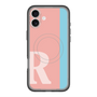 スリムプロテクションプレミアムケース with MagSafe［ オリジナル - initial color line - R pink ］