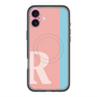スリムプロテクションプレミアムケース with MagSafe［ オリジナル - initial color line - R pink ］