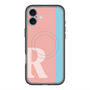 スリムプロテクションプレミアムケース with MagSafe［ オリジナル - initial color line - R pink ］