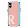 スリムプロテクションプレミアムケース with MagSafe［ オリジナル - initial color line - R pink ］
