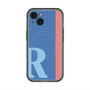 スリムプロテクションプレミアムケース with MagSafe［ オリジナル - initial color line - R blue ］