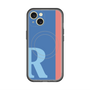 スリムプロテクションプレミアムケース with MagSafe［ オリジナル - initial color line - R blue ］