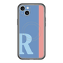 スリムプロテクションプレミアムケース with MagSafe［ オリジナル - initial color line - R blue ］