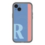 スリムプロテクションプレミアムケース with MagSafe［ オリジナル - initial color line - R blue ］