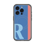 スリムプロテクションプレミアムケース with MagSafe［ オリジナル - initial color line - R blue ］