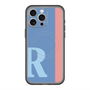 スリムプロテクションプレミアムケース with MagSafe［ オリジナル - initial color line - R blue ］