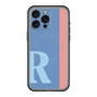 スリムプロテクションプレミアムケース with MagSafe［ オリジナル - initial color line - R blue ］