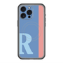スリムプロテクションプレミアムケース with MagSafe［ オリジナル - initial color line - R blue ］