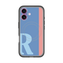 スリムプロテクションプレミアムケース with MagSafe［ オリジナル - initial color line - R blue ］