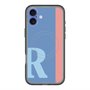 スリムプロテクションプレミアムケース with MagSafe［ オリジナル - initial color line - R blue ］