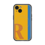 スリムプロテクションプレミアムケース with MagSafe［ オリジナル - initial color line - R orange ］
