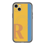 スリムプロテクションプレミアムケース with MagSafe［ オリジナル - initial color line - R orange ］