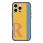 スリムプロテクションプレミアムケース with MagSafe［ オリジナル - initial color line - R orange ］