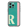 スリムプロテクションプレミアムケース with MagSafe［ オリジナル - initial color line - R green ］