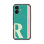 スリムプロテクションプレミアムケース with MagSafe［ オリジナル - initial color line - R green ］