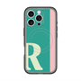 スリムプロテクションプレミアムケース with MagSafe［ オリジナル - initial color line - R green ］