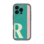 スリムプロテクションプレミアムケース with MagSafe［ オリジナル - initial color line - R green ］