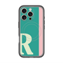 スリムプロテクションプレミアムケース with MagSafe［ オリジナル - initial color line - R green ］