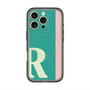 スリムプロテクションプレミアムケース with MagSafe［ オリジナル - initial color line - R green ］