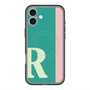 スリムプロテクションプレミアムケース with MagSafe［ オリジナル - initial color line - R green ］