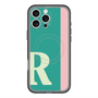 スリムプロテクションプレミアムケース with MagSafe［ オリジナル - initial color line - R green ］