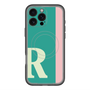 スリムプロテクションプレミアムケース with MagSafe［ オリジナル - initial color line - R green ］