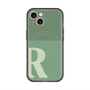 スリムプロテクションプレミアムケース with MagSafe［ オリジナル - initial two tone - R green ］