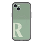 スリムプロテクションプレミアムケース with MagSafe［ オリジナル - initial two tone - R green ］