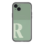 スリムプロテクションプレミアムケース with MagSafe［ オリジナル - initial two tone - R green ］