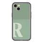 スリムプロテクションプレミアムケース with MagSafe［ オリジナル - initial two tone - R green ］
