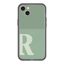 スリムプロテクションプレミアムケース with MagSafe［ オリジナル - initial two tone - R green ］