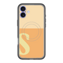 スリムプロテクションプレミアムケース with MagSafe［ オリジナル - initial two tone - S orange ］