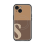 スリムプロテクションプレミアムケース with MagSafe［ オリジナル - initial two tone - S brown ］