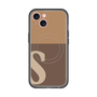 スリムプロテクションプレミアムケース with MagSafe［ オリジナル - initial two tone - S brown ］