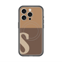 スリムプロテクションプレミアムケース with MagSafe［ オリジナル - initial two tone - S brown ］