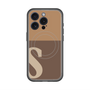 スリムプロテクションプレミアムケース with MagSafe［ オリジナル - initial two tone - S brown ］