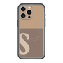 スリムプロテクションプレミアムケース with MagSafe［ オリジナル - initial two tone - S brown ］