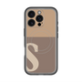 スリムプロテクションプレミアムケース with MagSafe［ オリジナル - initial two tone - S brown ］