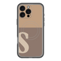 スリムプロテクションプレミアムケース with MagSafe［ オリジナル - initial two tone - S brown ］