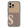 スリムプロテクションプレミアムケース with MagSafe［ オリジナル - initial two tone - S brown ］