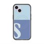 スリムプロテクションプレミアムケース with MagSafe［ オリジナル - initial two tone - S blue ］
